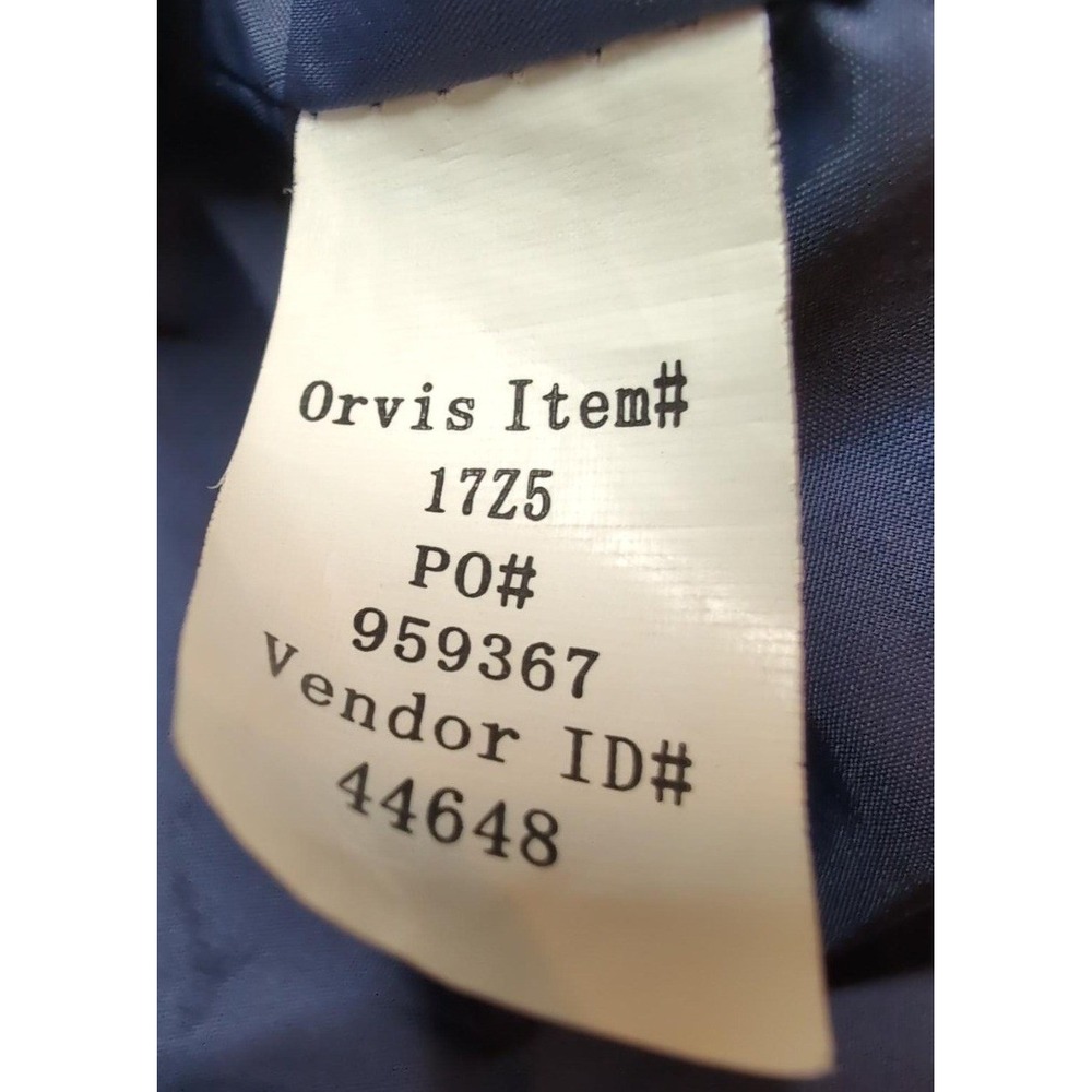 Orvis Womens Quilted Jacket Navy Blue Diamond Stitch Snap Collar Small 1775 - Picture 9 of 12